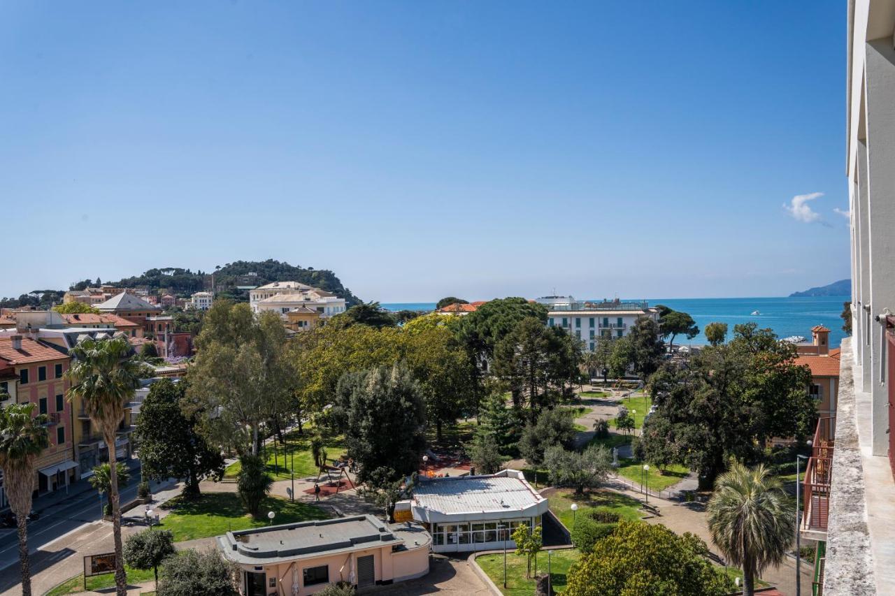 025 - Casa Panoramica In Centro, 90Metri Spiaggia Vista Mare Con Terrazzo Vista Portofino Sestri Levante Exterior photo